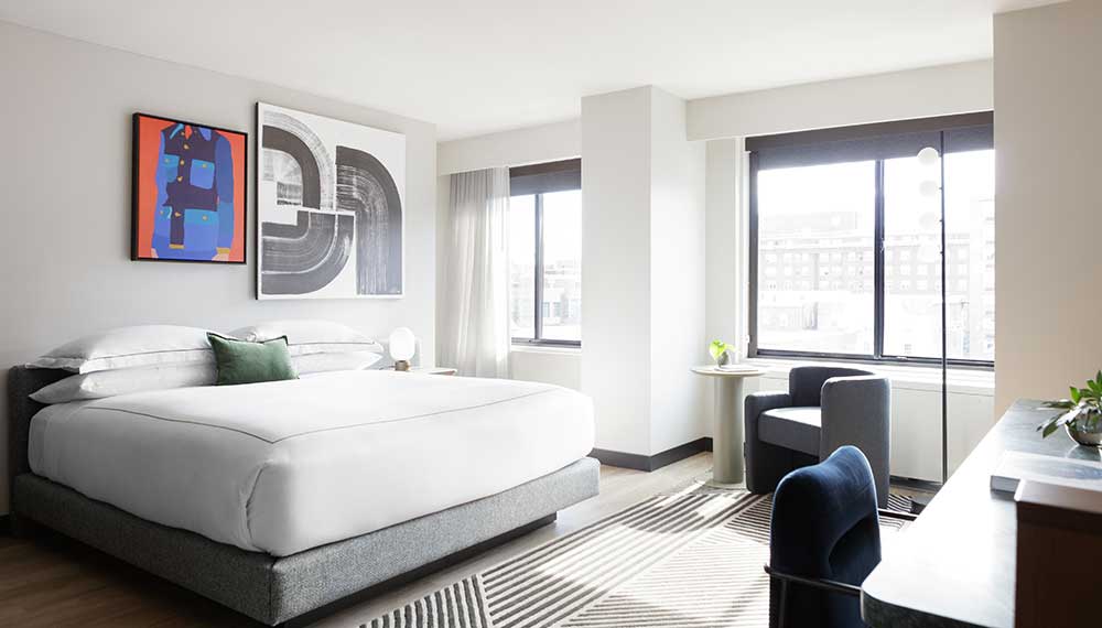 King guestroom at Kimpton Banneker
